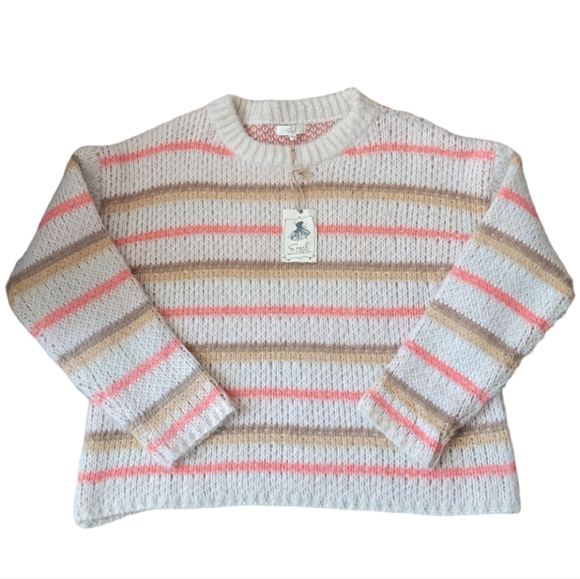 Easel Los Angeles Stripped Knit Sweater - Picture 3 of 14